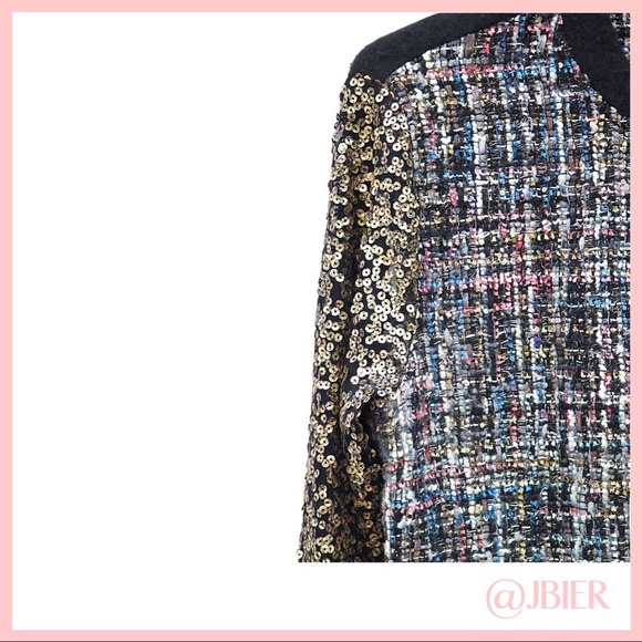 THML Bomber with Sequin Sleeves - Picture 3 of 5